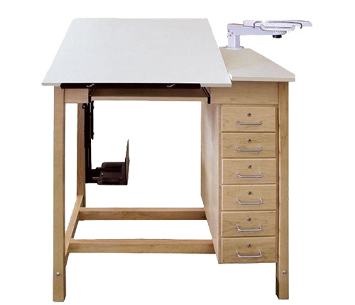 Hann CAD Drafting & Drawing Table with 6 Drawers