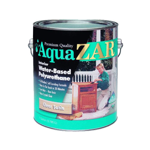 Zar Aqua-Zar Water-based Polyurethane, Satin, Gal.