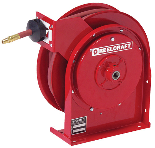 Reelcraft Premium Duty Spring Retractable Hose Reel, 1/4" x 25'