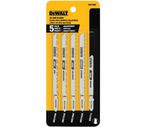 DeWalt 5-Piece T-Shank Bi-metal Jig Saw Blades