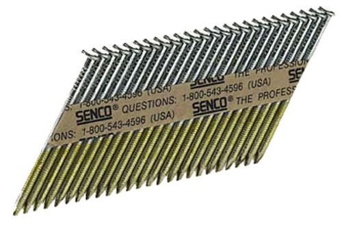 Senco Stick Nails 34 degree Clipped Head Nails, .113 Ring, 8d 2-3/8"