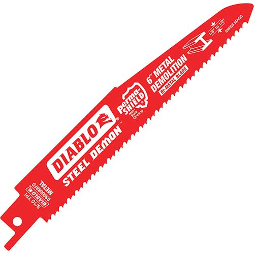 Diablo STEEL DEMON Bi-Metal Reciprocating Blades, 9", 8/10 TPI
