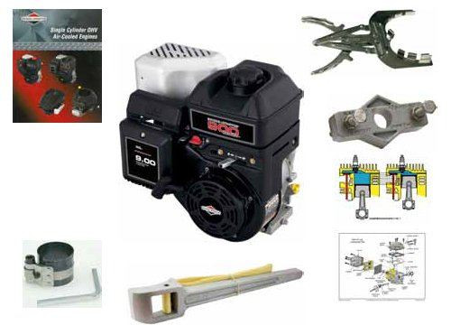 Briggs & Stratton overhead valve 950 Series Engine Upgrade Module with 10 black 950 Series Engines