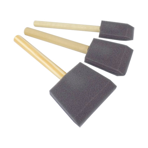 Jen Foam Brushes, 3-Piece Set