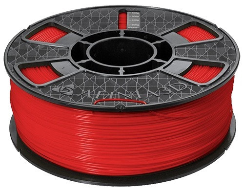 2.2 pound spool of red afinia abs plus premium 1.75mm filament for H800 and H800 3d printers