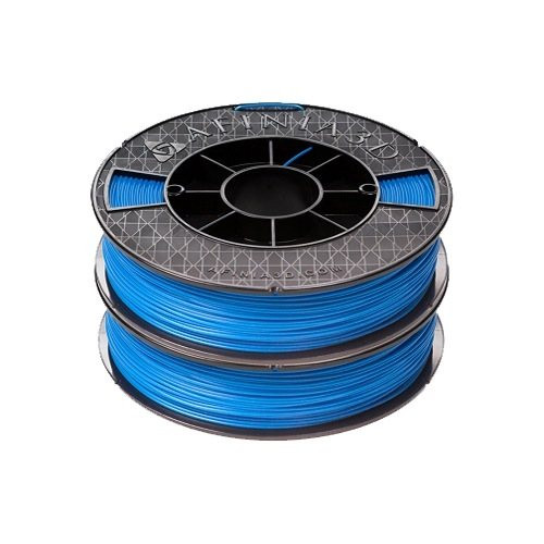 stack of 2 spools of blue afinia abs premium 1.75mm filament for H-series and compatible 3d printers