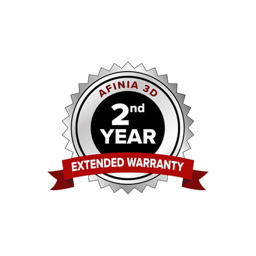 graphic of silver circular award with red banner below and white text offering 2nd year extended warranty