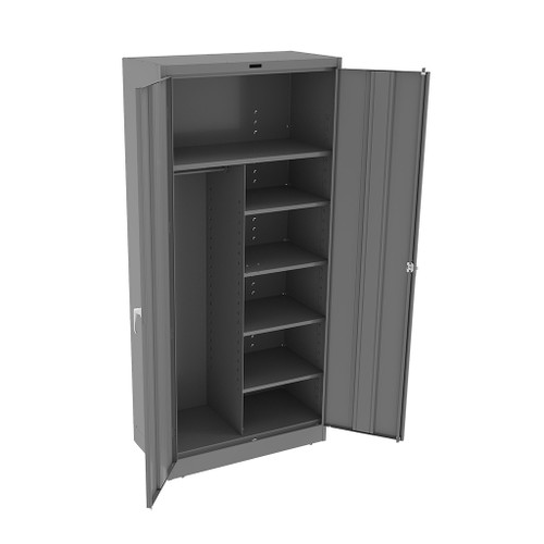 Tennsco Deluxe Metal Storage Cabinet, Wardrobe 36" x 18" x 78"