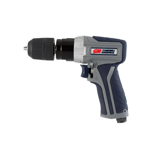 Campbell Hausfeld GSD Keyless Reversible Air Drill with side-toggle makes one-handed tasks easier