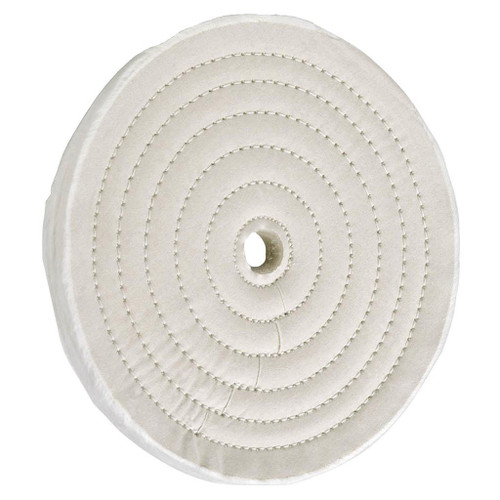 Woodstock Buffing Wheel, Soft Muslin, 8", 40 Ply