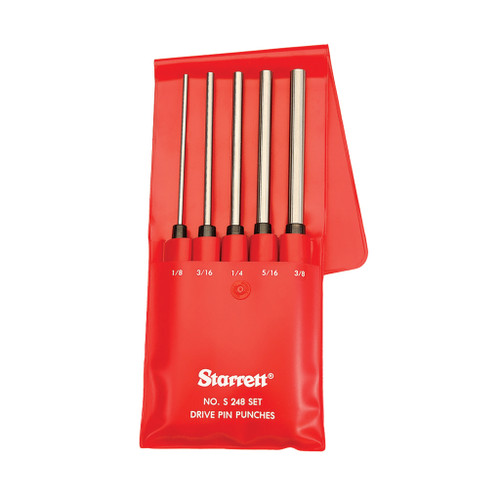 Starrett 5-Piece Drive Pin Punch Set