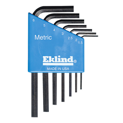 Eklind L-Hex Key Set Metric Molded Holder 7-Piece Short