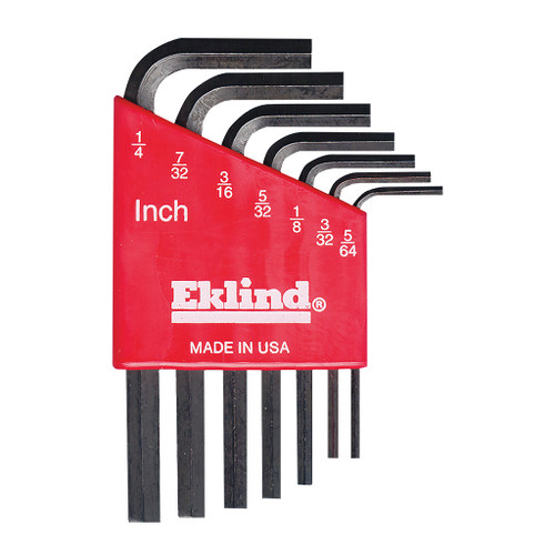 Eklind L-Hex Key Set Fractional Molded Holder 7-Piece Short