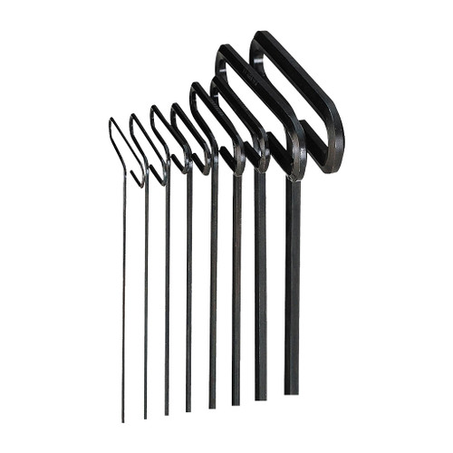 Eklind T-Handle Hex Key Set, 6", 8-Piece Fractional Pouch