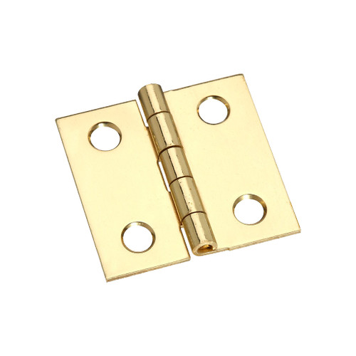 Standard Butt Hinges Broad Hinge, Solid Brass, 1"