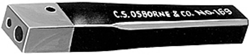 black and white drawing of cs osborne 0.213" diameter rivet setter to work iron and copper rivets