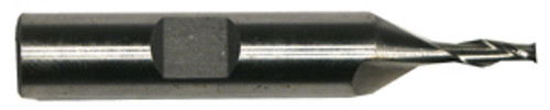 Production Tool Supply Center Cutting End Mills 2 Flute, 1/8"