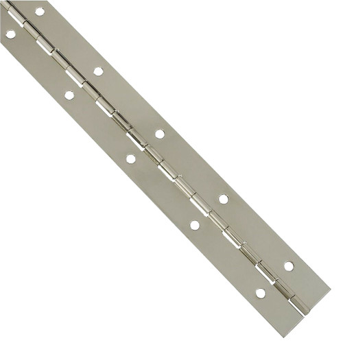 National Continuous Hinge, Nickel Plated, 1-1/2" x 30"