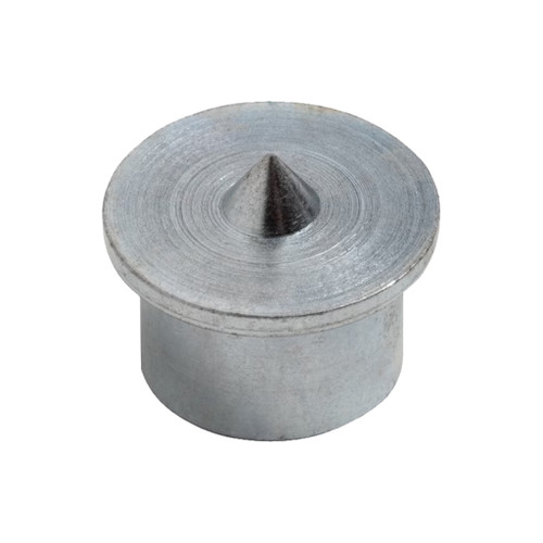 single dowel center with 1/4" diameter made from steel and plated with nickel produced by clesco