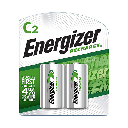 Energizer Rechargeable Ni-Mh Batteries, C, 2/pkg.