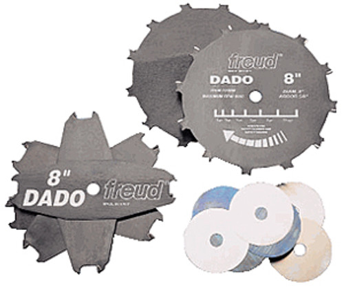 Freud Carbide-tipped Pro Dado Sets, 6"