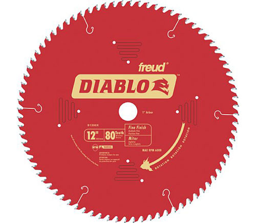 Freud Diablo 12" CT Fine Finish Crosscut Saw Blade