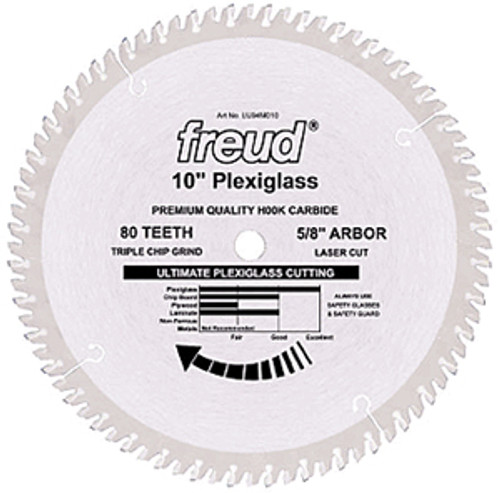 Freud Plastic-cutting Industrial Saw Blade, 8" x 64T