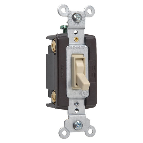 Pass & Seymour General-duty Quiet Switch, 4-way, Ivory