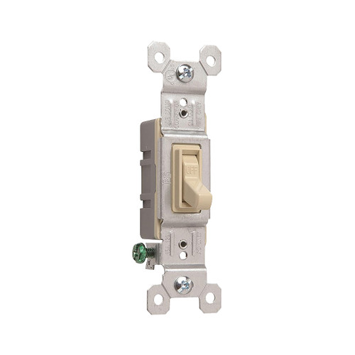 Pass & Seymour General-duty Quiet Switch, Single-pole, Ivory