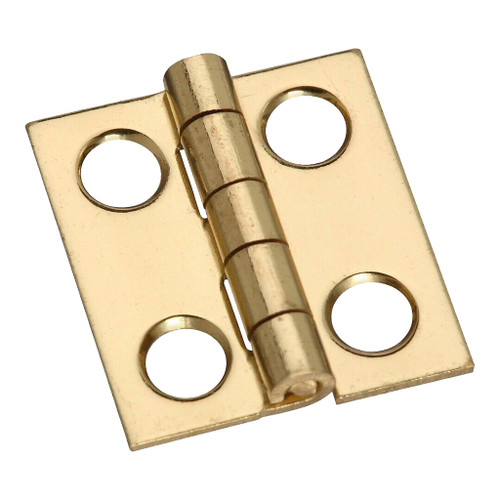 Standard Butt Hinges Medium Hinge, Solid Brass, 3/4"