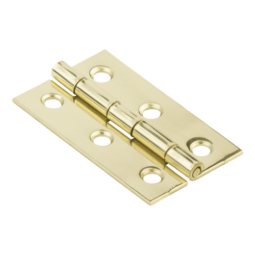 Standard Butt Hinges Medium Hinge, Solid Brass, 2"