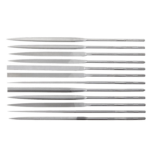 Nicholson 12- Piece Round Handle Needle File Set