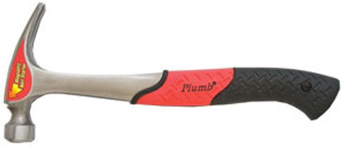 Plumb Solid Steel Anti-shock Hammer, 16 oz., Rip Claw