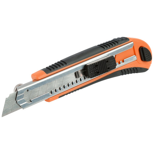 Great Neck SpeedFeed Heavy-Duty Snap-off Knife is 6-1/2" long and includes 6 blades