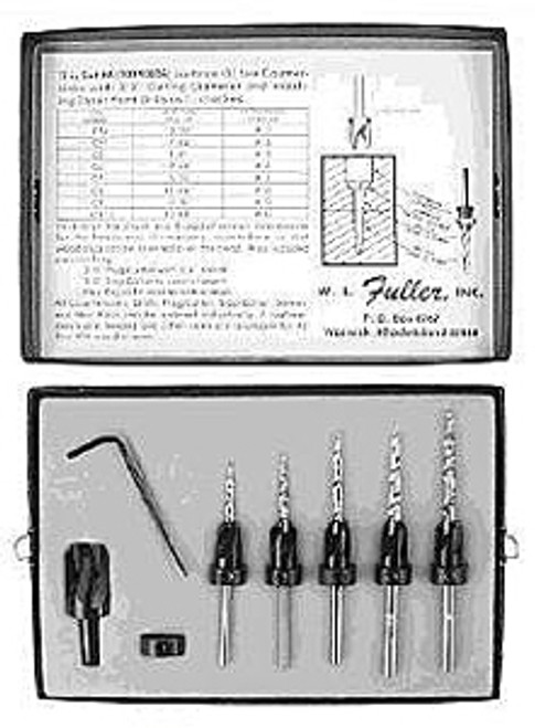 W.L. Fuller Countersink/Counterbore Sets 8-Piece Set