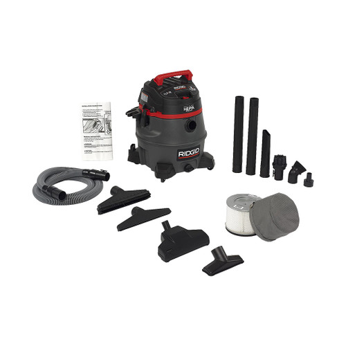 Ridgid Wet/Dry Vacuum with Certified HEPA Filtration, 14 Gallon