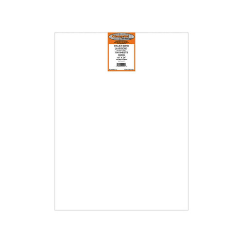100 sheets of clearprint 20 pound bond opaque white 18" x 24" plotter paper for short run projects