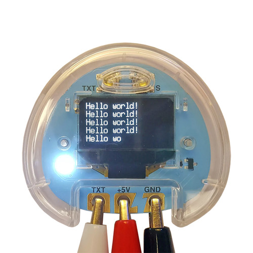 chibitronics love to code package containing chibi scope display accessory and 3 alligator clip cables