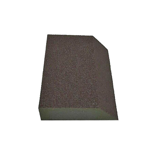 fine grit, single angle sanding sponge for corners or sanding of drywall, wood, metal, fiberglass, or painted surfaces