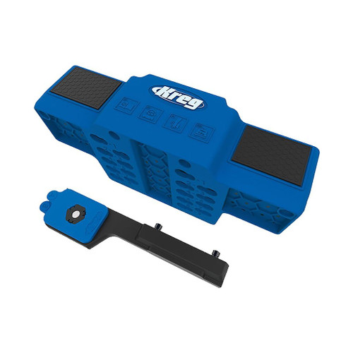 Kreg Cabinet Door Mounting Jig and support arm for holding cabinet doors while attaching hinges