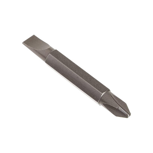 double ended bit made from hardened and tempered shock-resistant tool steel for high durability and longer life