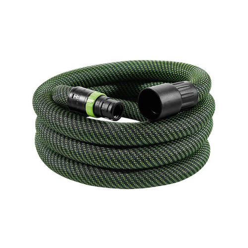 Festool CLEANTEC anti-static connecting sleeve has smooth exterior and tapered design for increased power