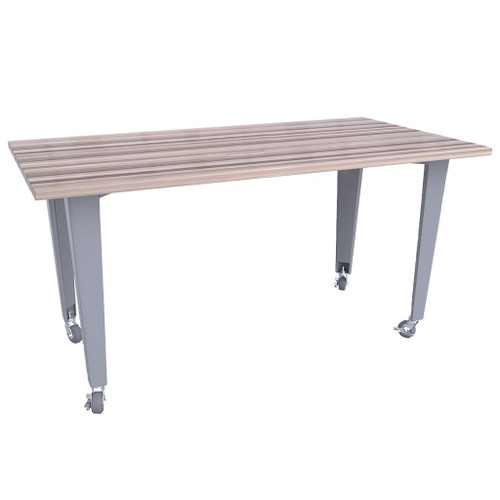 CEF Mobile Workbench, 84"L x 48"W x 34"H, Silver Legs