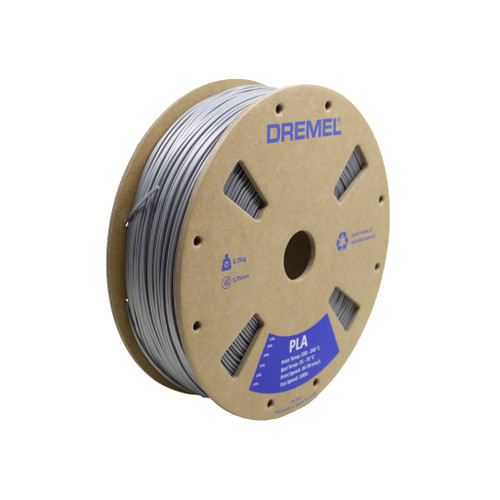 Dremel PLA Filament, 1.75mm, 1.65 lb. Spool, Gray