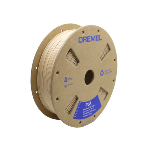 Dremel PLA Filament, Matte Finish, 1.75mm, 1.65 lb. Spool, Beige