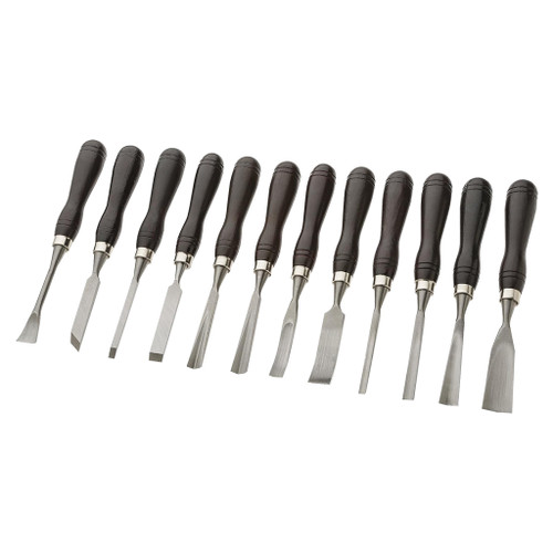 Grizzly 12-Piece Carving Chisel Set