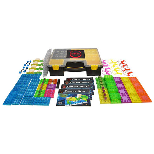 Circuit Blox 120 Circuit Board Building Blocks, Classroom Pack