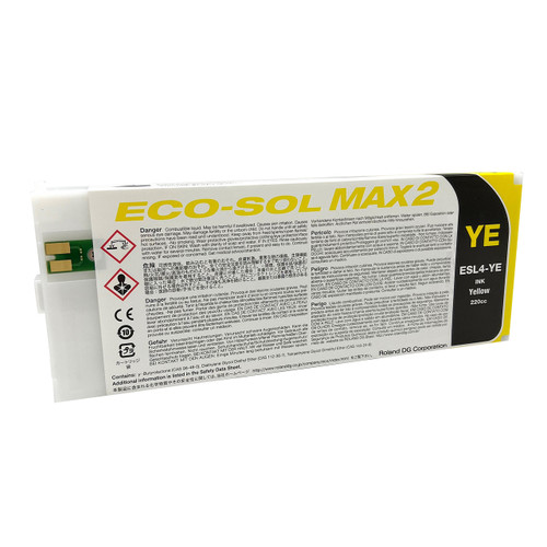 Roland ECO-SOL Max 2 Ink 220CC for BN-20A, Yellow
