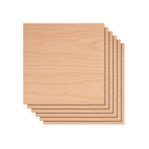 XTool Cherry Plywood Sheets, 12" x 12", 30-Pack