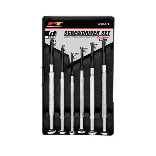 Performance Tool English/Metric Precision Screwdriver Set, 6-Piece